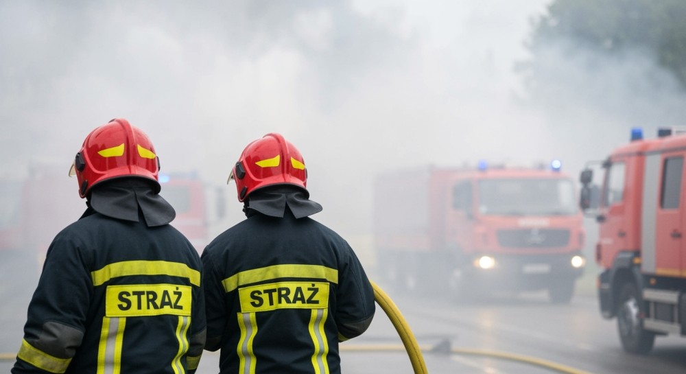 Pożar w Obornikach: RCB ostrzega mieszkańców przed niebezpieczeństwem